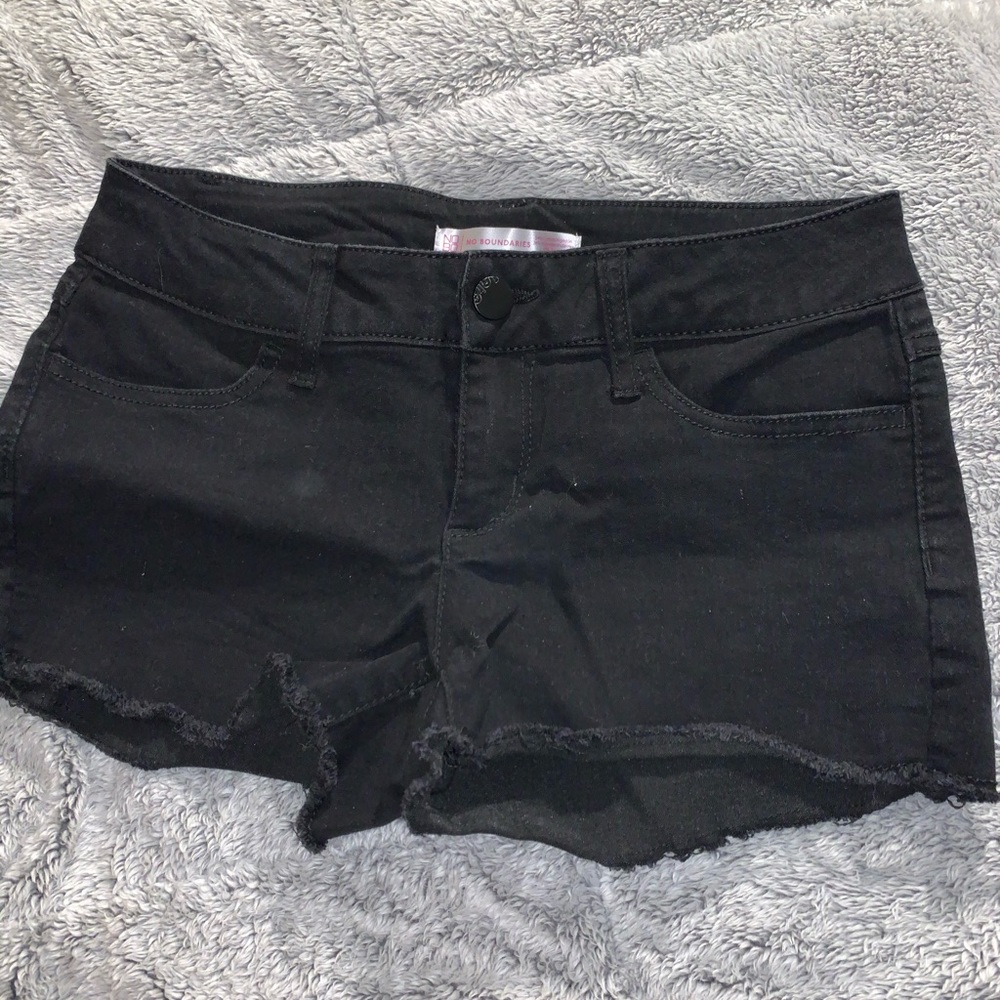 2 Black No Boundaries Shorts